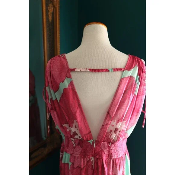 NWT Anthropologie Hutch Yael Sleeveless Maxi Dress Colorful Floral Boho XL - Picture 11 of 16